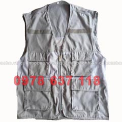 Áo gile màu ghi xám