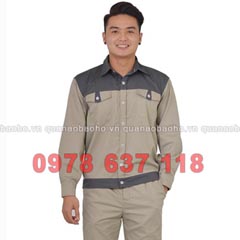 Áo bảo hộ lao động màu ghi xám