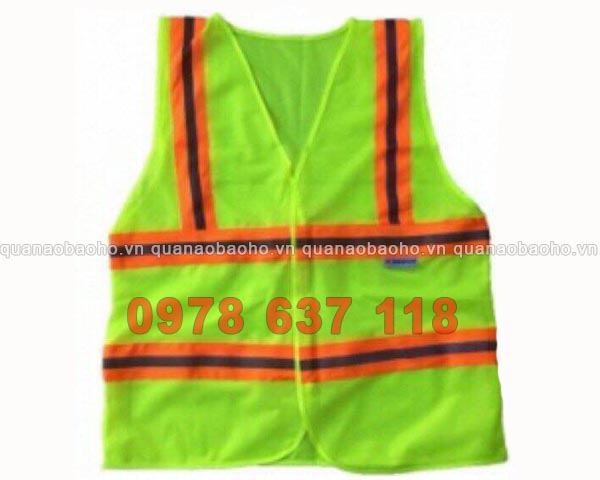 Áo gile màu xanh phối cam | Ao gile mau xanh phoi cam