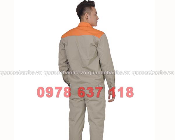 Áo bảo hộ lao động viền cam | Ao bao ho lao dong vien cam